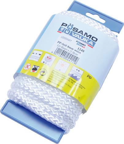 PP-Seil gefl. E blau 4,0mmx30m auf Lg-Haspel