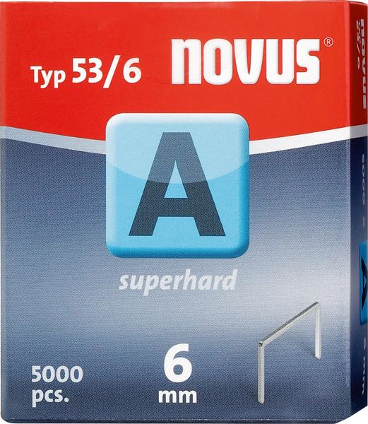 lag179339.jpg Feindrahtklammer A Typ 53/6 mm ST Novus VE à 5000 Stück