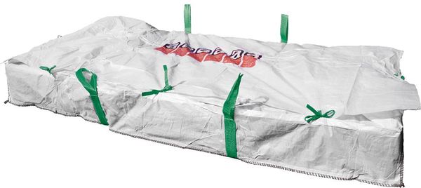 bau108046.jpg Plattenbag 260x125x30cm, Warndruck Asbest, 1500kg FORTIS Bau