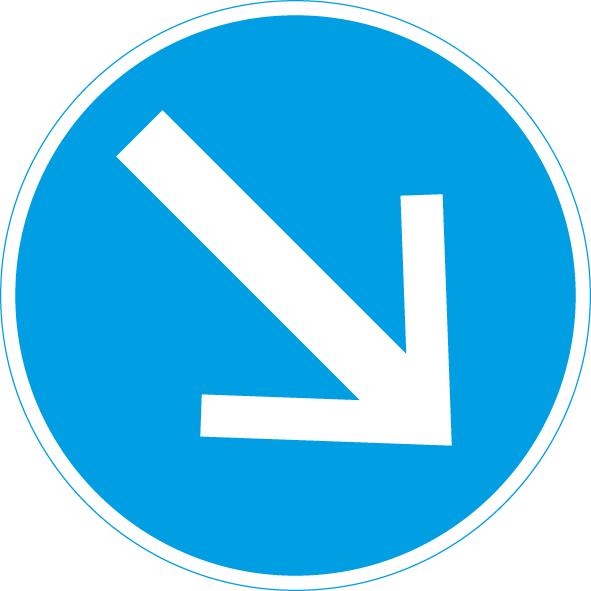 bau100425.jpg VKZ.222 Ronde 600mm Fahrtrichtung rechts RAL-Gütezeichen Folie RA2