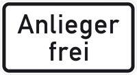 bau100461.jpg ZZ.1020-30, 231x420mm Anlieger frei RAL-Gütezeichen Folie RA2