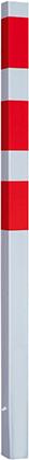 lag180203.jpg Absperrpfosten 70x70 r/w ortsfest 1400 mm