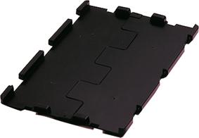 bet106854.jpg Klappdeckel schwarz f.Transport-Stapelkasten B400xT300 mm VE 4 Stk.