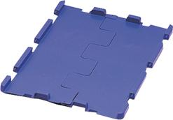 Klappdeckel blau für VTK / D400K,blau B400xT300 mm VE 4 Stk.