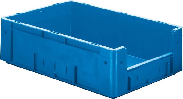 epl122409.jpg Sichtlagerkasten blau B400xT600xH175 mm Auflast 600kg, VE 2 Stk. ohne Griffloch
