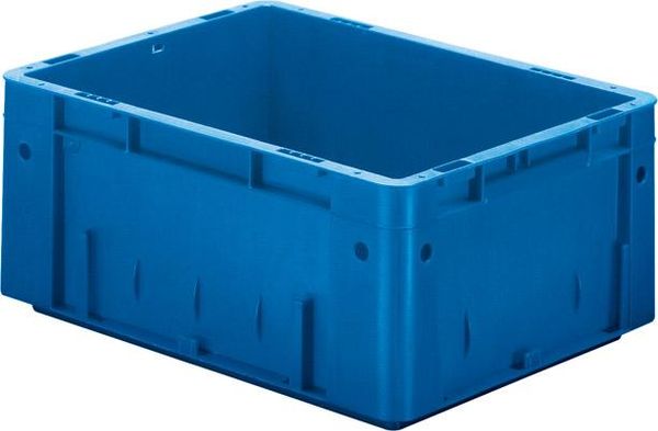 Transport-Stapelkasten B400xT300xH175 mm blau Auflast 600kg ohne Griffloch