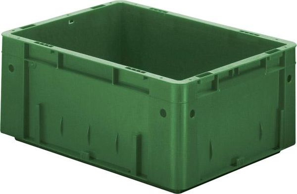 epl122439.jpg Transport-Stapelkasten B400xT300xH175 mm grün Auflast 600kg ohne Griffloch