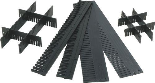 lag126236.jpg Unterteiler anthrazit L1150xH120xS5 mm VE 10 Stk. individuell zuschneidbar