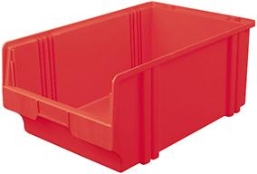 ube116790.jpg Sichtlagerkasten LK 1B rot 500/450x300x200 mm