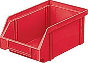 ube116794.jpg Sichtlagerkasten LK 1C rot 500/450x300x145 mm