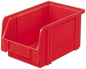 pim114563.jpg Sichtlagerkasten LK 3 rot 230/200x140x130 mm