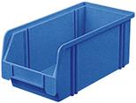 Sichtlagerkasten LK 3A blau 290/266x140x130 mm