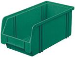 ube116812.jpg Sichtlagerkasten LK 3A grün 290/266x140x130 mm