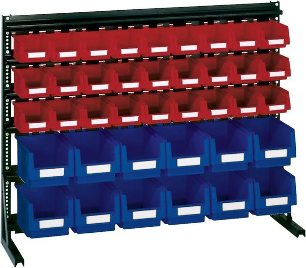 pim114699.jpg Vario-Regal V6B mit 39 PLK-Kästen, bl/rot