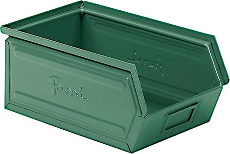 epl132425.jpg STAHLBEHÄLTER GR.3A2 GRÜN RAL6011 MM B=200 T=350 H=145