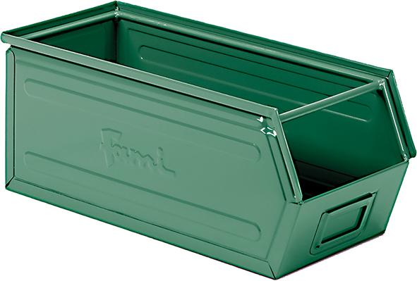 epl132434.jpg STAHLBEHÄLTER GR.3P4 GRÜN RAL6011 MM B=200 T=500 H=200