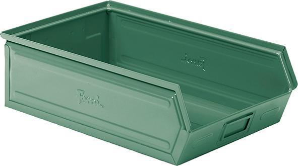 epl132437.jpg STAHLBEHÄLTER GR.4A2 GRÜN RAL6011 MM B=300 T=500 H=145