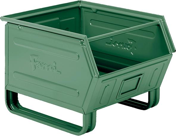 epl132478.jpg STAHLBEHÄLTER GR.5P4 GRÜN RAL6011 MM B=450 T=520 H=390