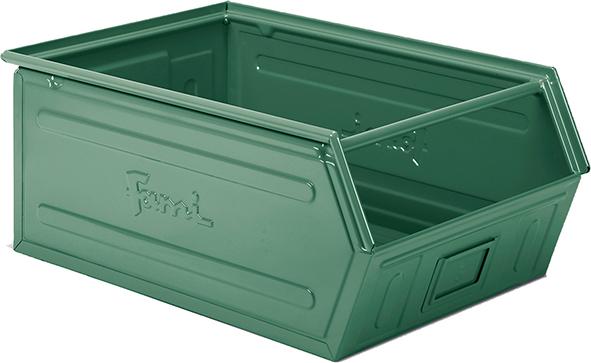 epl132452.jpg STAHLBEHÄLTER GR.5 GRÜN RAL6011 MM B=450 T=700 H=300