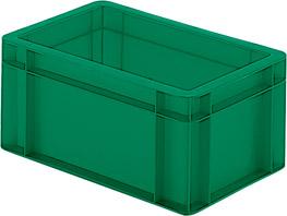 epl122390.jpg Transport-Stapelkasten B300xT200xH145 mm grün, geschlossen ohne Griffloch