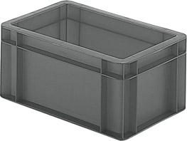epl122391.jpg Transport-Stapelkasten B300xT200xH145 mm grau, geschlossen ohne Griffloch