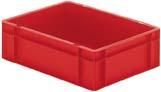 lag144207.jpg Transport-Stapelkasten B400xT300xH120 mm rot, geschlossen ohne Griffloch