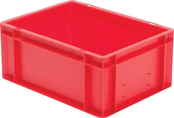 pim115504.jpg Transport-Stapelkasten B400xT300xH175 mm rot, geschlossen ohne Griffloch