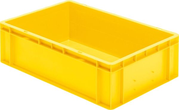 epl122377.jpg Transport-Stapelkasten B600xT400xH175 mm gelb, geschlossen ohne Griffloch