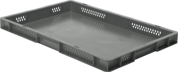 epl122351.jpg Transport-Stapelkasten B600xT400xH50 mm grau, geschlossen ohne Griffloch