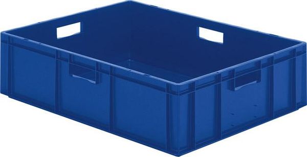 epl122363.jpg Transport-Stapelkasten B800xT600xH210 mm blau, geschlossen mit Griffloch