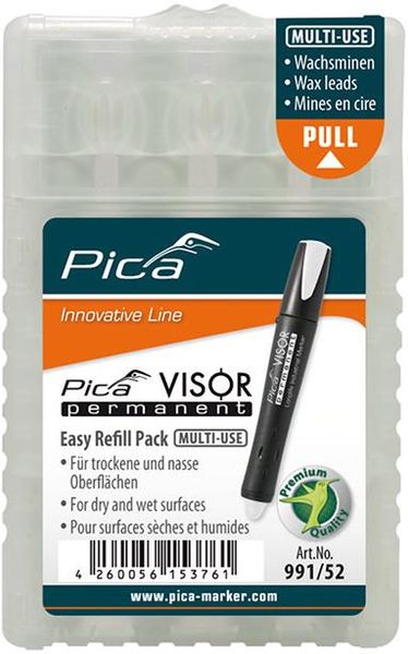 pre123559.jpg Minen-Set für Permanentmarker VISOR Industrial weiß Pica