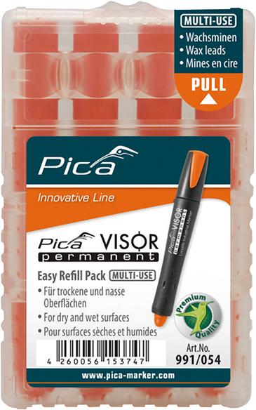 pre124699.jpg Minen-Set für Permanentmarker VISOR Industrial orange Pica