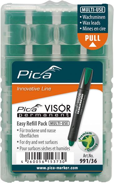 pre124698.jpg Minen-Set für Permanentmarker VISOR Industrial grün Pica
