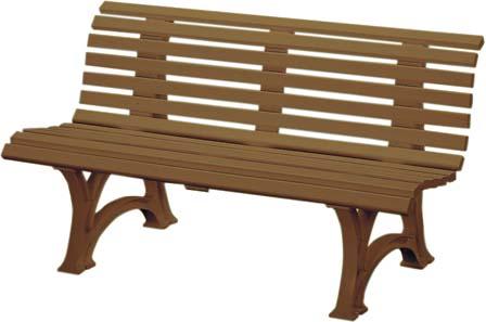 ube106999.jpg Gartenbank HELGOLAND 3-Sitzer Länge 1500 mm braun
