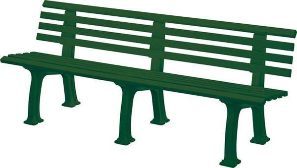 ube106995.jpg Gartenbank JUIST 4-Sitzer Länge 2000 mm grün
