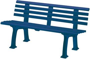 ube106994.jpg Gartenbank SYLT 3-Sitzer Länge 1500 mm blau