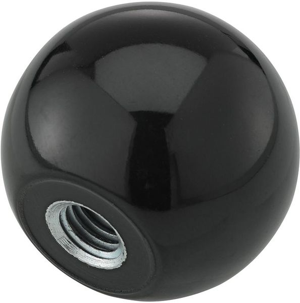 Kugelknopf DIN319 Duroplast, Form E, 32mm, M 8, Inhalt: 5 Stück FORTIS