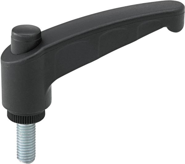 lag1105288.jpg Klemmhebel mit AG Thermoplast, Gr. 45, M 6x20, Inhalt: 5 Stück FORTIS