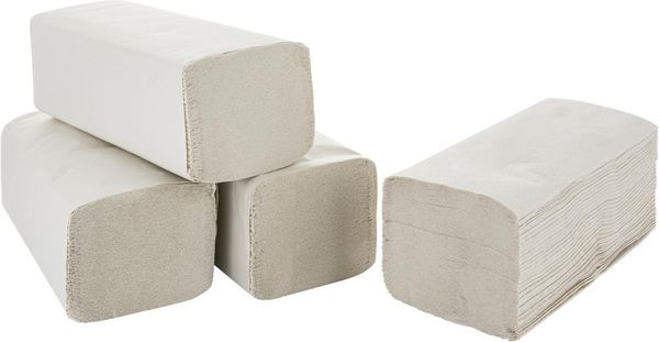 Falthandtücher naturweiß Recyclingpapeier