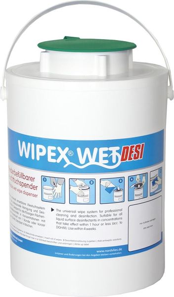 lag195057.jpg WIPEX-WET Feuchttuch- spender, grün Kunststoff