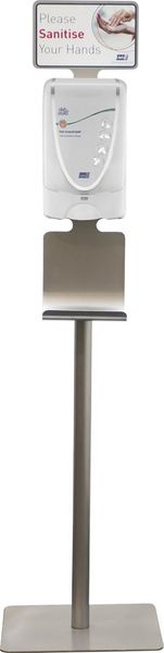 asg114388.jpg Spendersäule CHROM f. 1,2 l TF Kartuschen Ohne Spender u. Schale Internat. Systeme (PR)