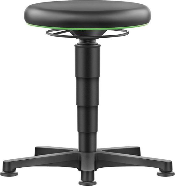 lag1104718.jpg Drehhocker Kunstledersitz Sitzhöhe 450 - 650 mm mit Gleiter