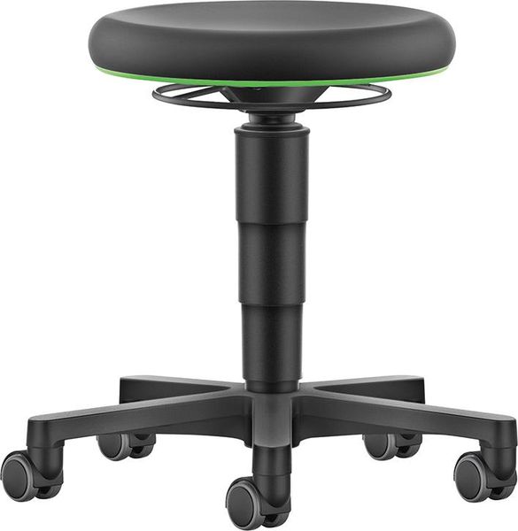 lag1104725.jpg Drehhocker Integralschaum Sitzhöhe 450 - 650 mm mit Rollen