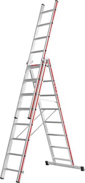 bgk106075.jpg Mehrzweckleiter 3-teilig 3x8 Sprossen AH 5,79m