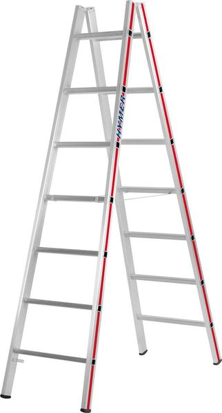 lag189607.jpg Sprossenstehleiter 2x7 Spr. 2,05 m