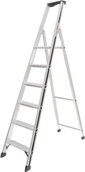 lag189619.jpg Stufenstehleiter 6Stufen Standhöhe 1,35m 6 Stufen Standhöhe 1,35 m