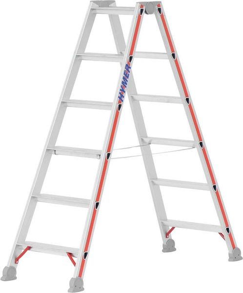 bet106890.jpg Stufenstehleiter beids 2x5 Stufen AH 2,15m