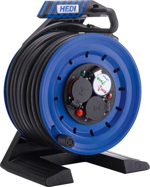 Vollkunststoff- Kabeltrommel 30m Stecker-Typ E H07RN-F 3G2,5