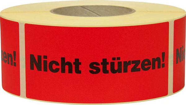Hinweis Etiketten Nicht stürzen 1.000 Stk/Rolle