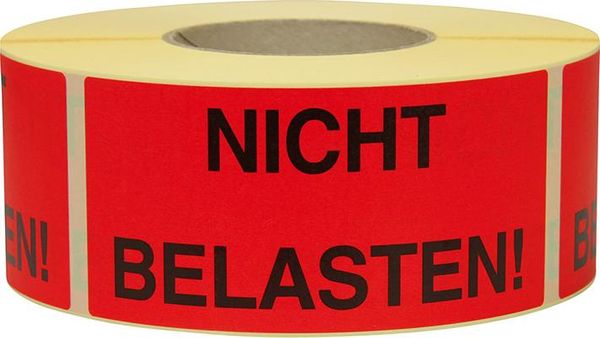 Hinweis Etiketten Nicht belasten 1.000 Stk/Rolle
